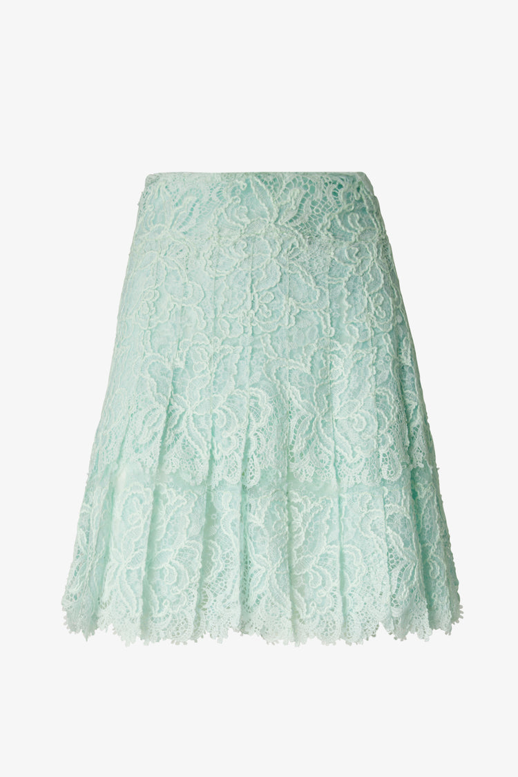 Lace mini skirt