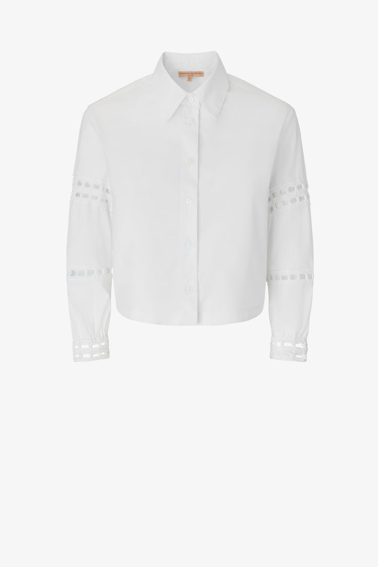 Boxy-fit embroidered shirt