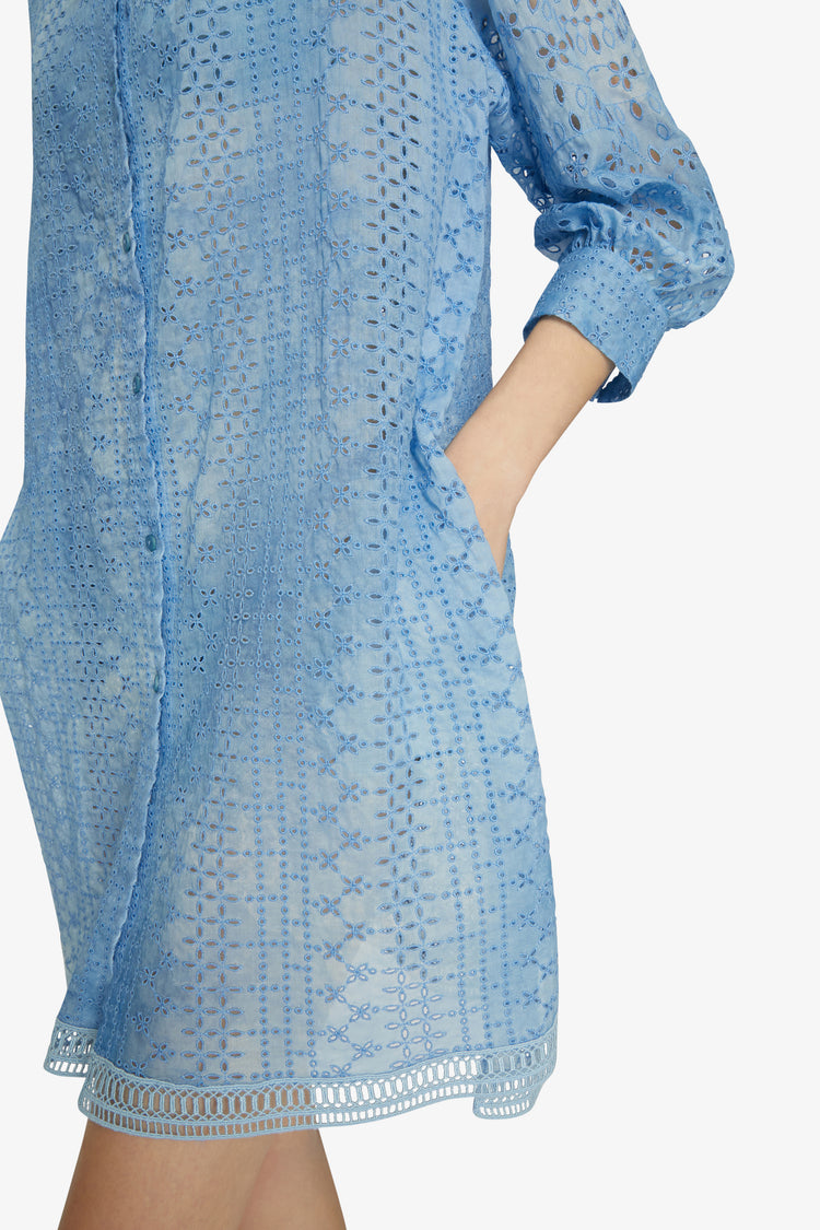 Oversized broderie anglaise shirt
