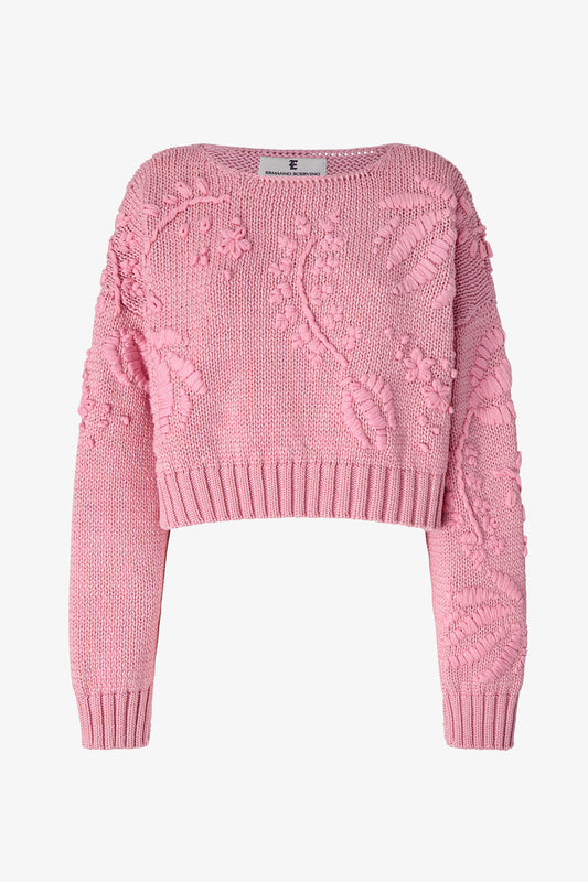 Hand-embroidered sweater