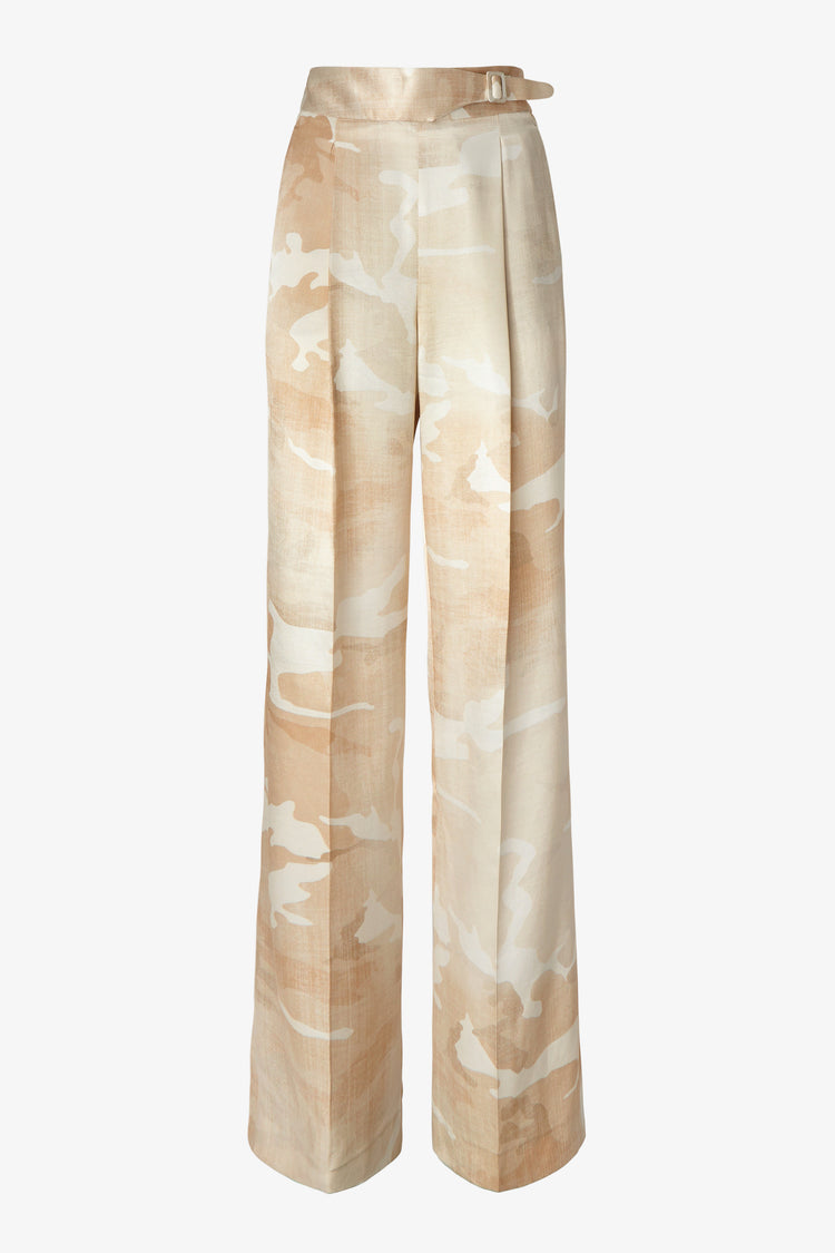 Camouflage palazzo trousers