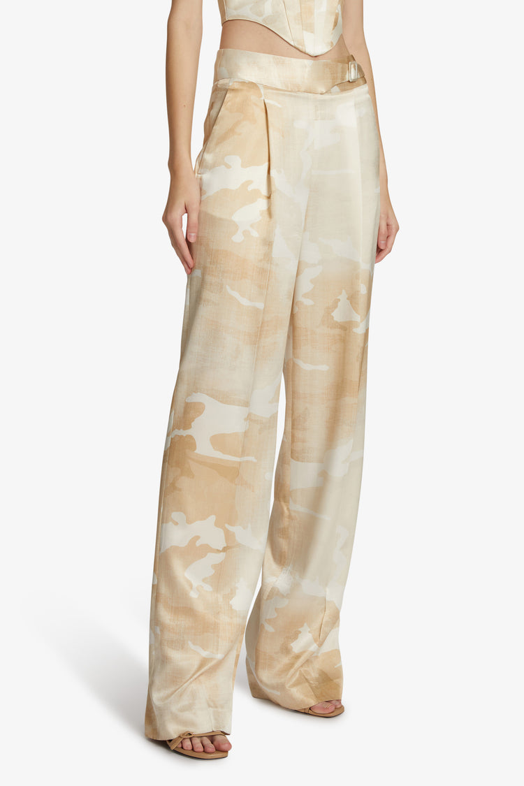 Camouflage palazzo trousers