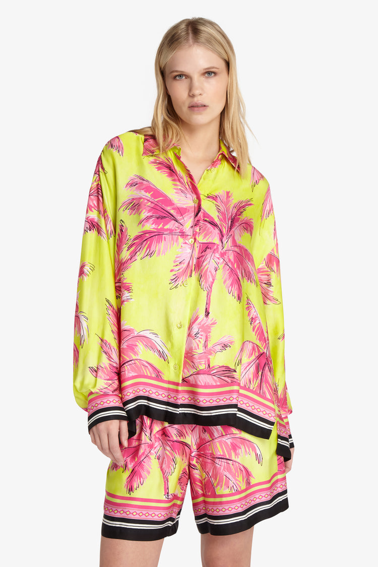 Oversized palm tree shirt