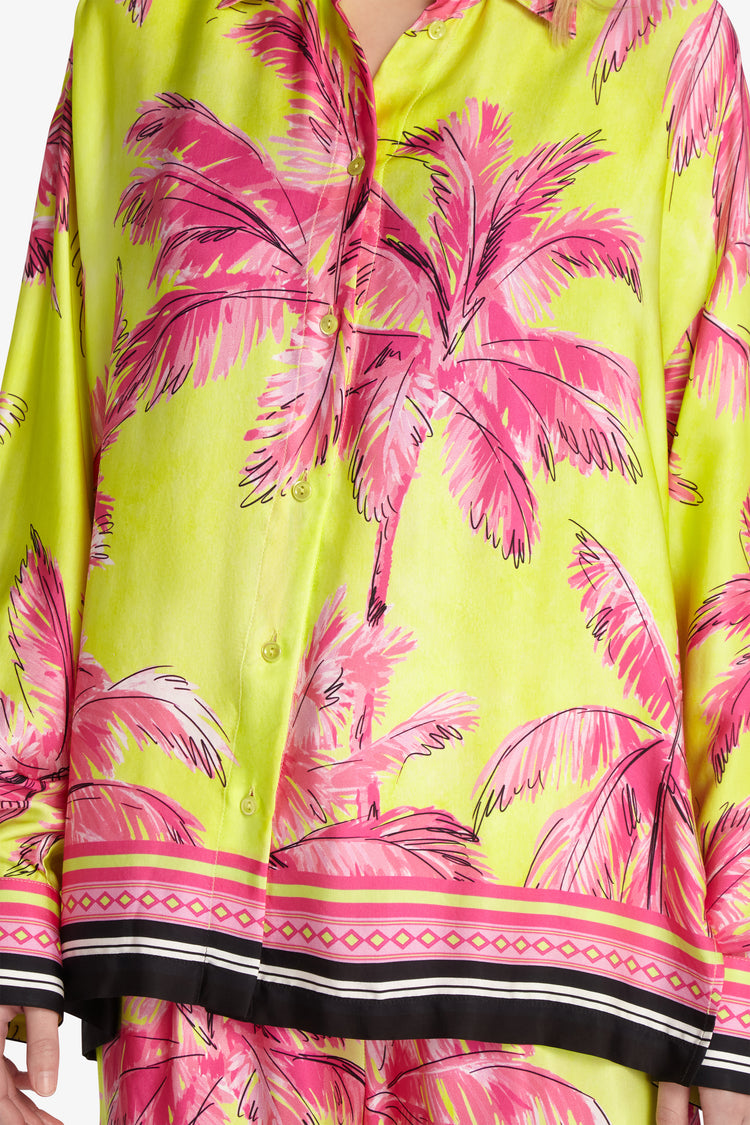 Oversized palm tree shirt
