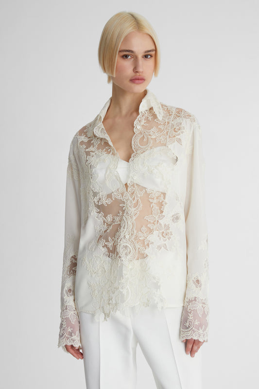 Shirts, Blouses, Silk and Lace Tops | Ermanno Scervino Official